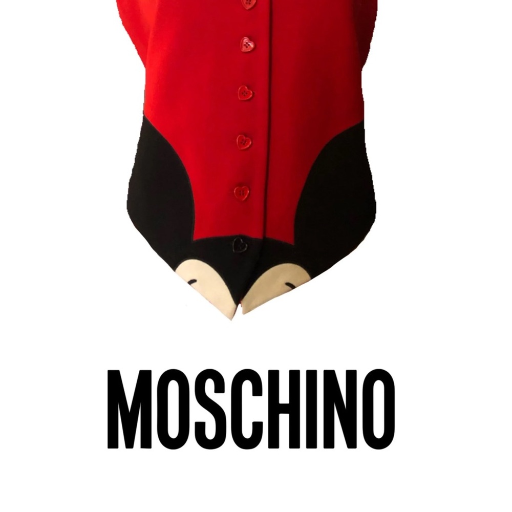 Moschino Cheap and Chic wool Mickey womans vest